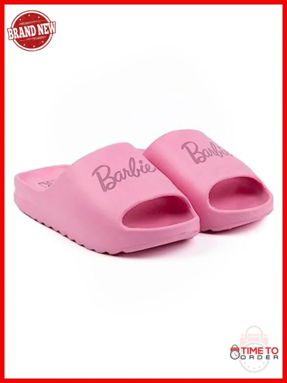 Slide Sandals with Molded Footbed and Slip-Resistant Sole